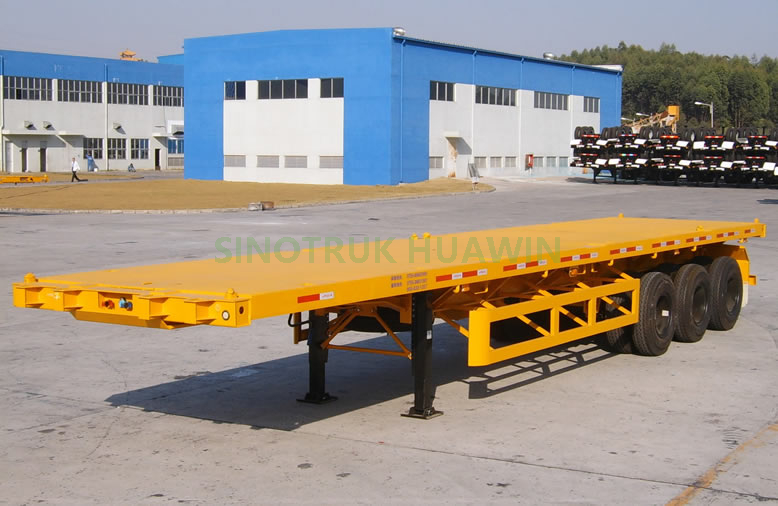 SINOTRUK 40FT 3 Axles Flatbed Semi Trailer