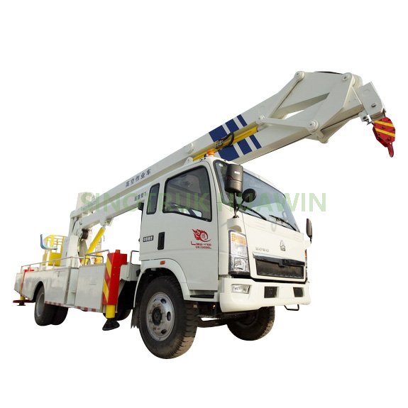 SINOTRUK HOWO 14.5m Height 4x2 Aerial Platform Working Truck
