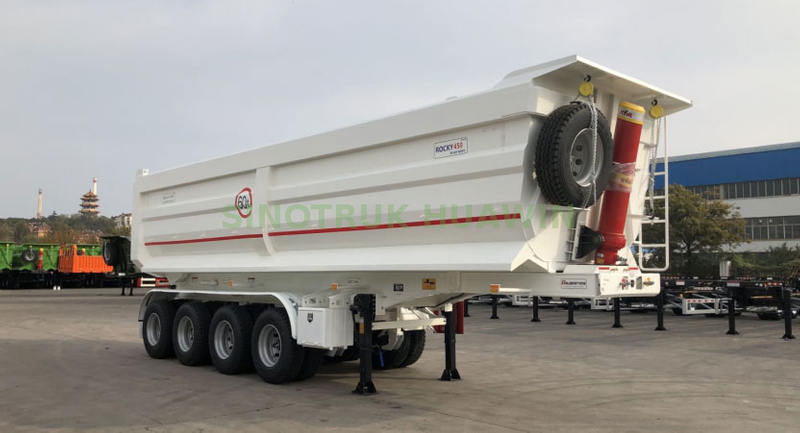 SINOTRUK 40m³ U-Type Tipping Trailer with 4-Axle