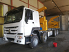 SINOTRUK HOWO 8x4 Side Crane Truck for Transporting 20ft Container