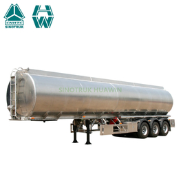 SINOTRUK 3 Axles Aluminum Alloy Fuel Tanker Semi Trailer