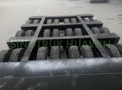100T 3 Lines & 6 Axles Lowbed Semi Trailer