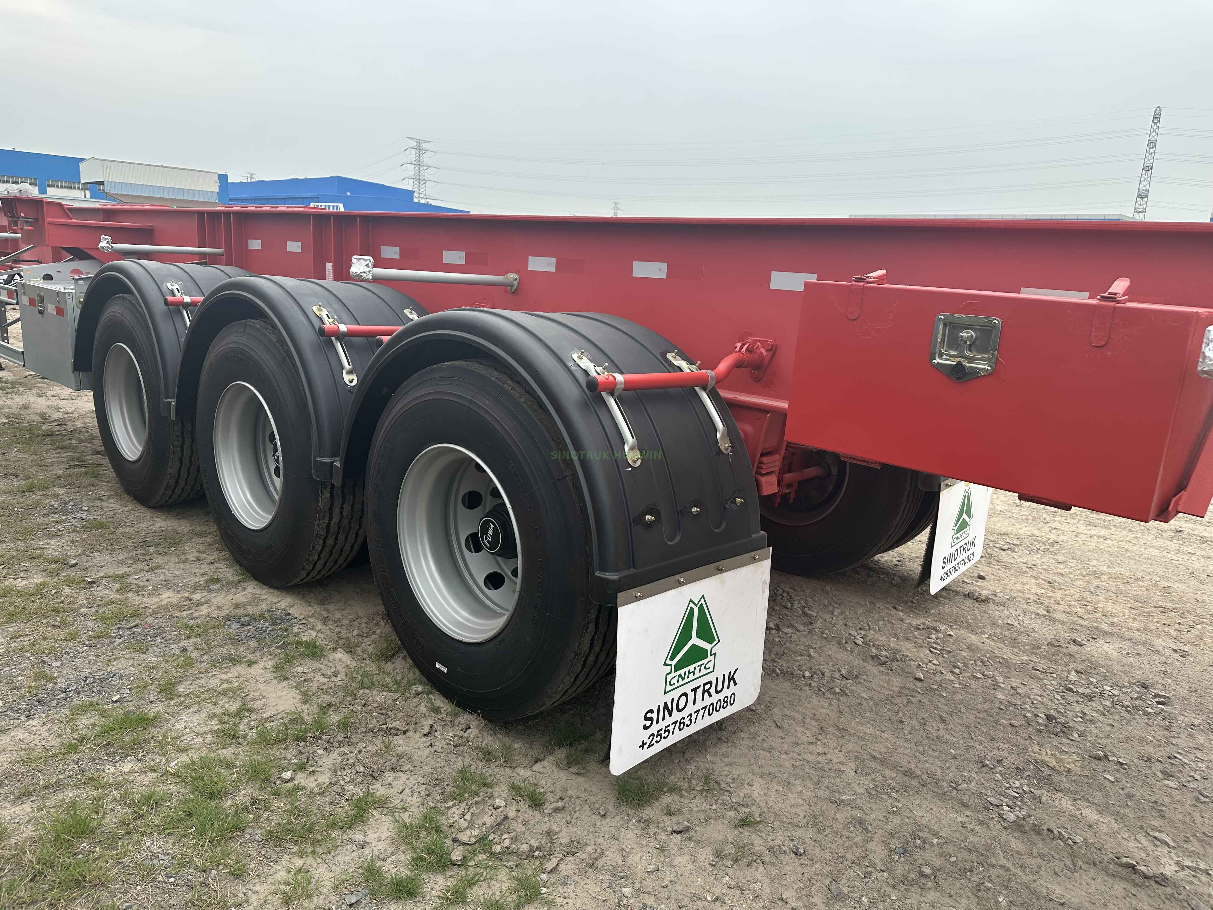 20FT 3 Axle Skeletal Semi Trailer