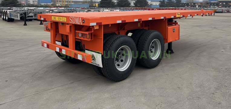 SINOTRUK 20FT 2-axle Flatbed Semi-trailer 