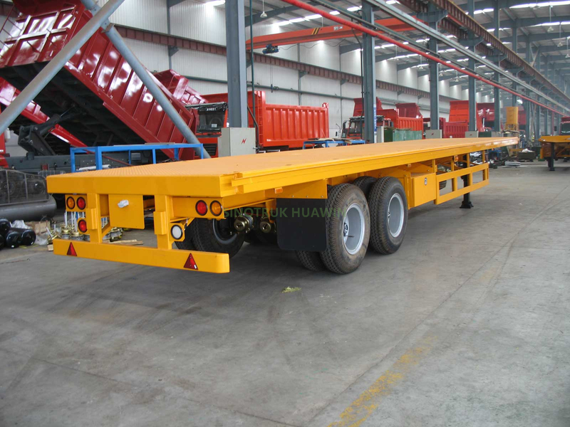 SINOTRUK 40FT 2 Axles Flatbed Semi Trailer - Buy Flatbed Semi Trailer ...