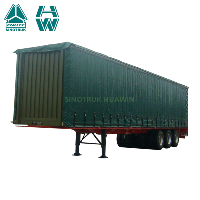 SINOTRUK 40FT 3 Axles Curtain Side Semi Trailer 