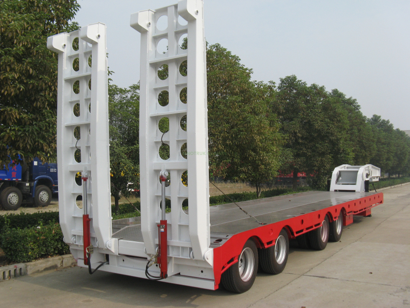 3 Axles 4 Axles Telescoping Lowbed Semi Trailer for Australia