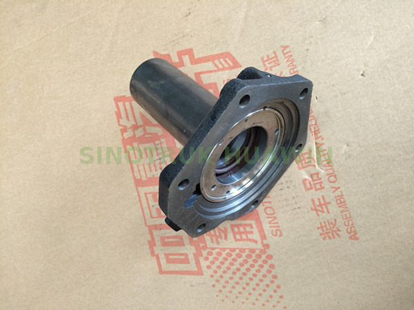 Enter the shaft end cap and the oil guide ring assembly