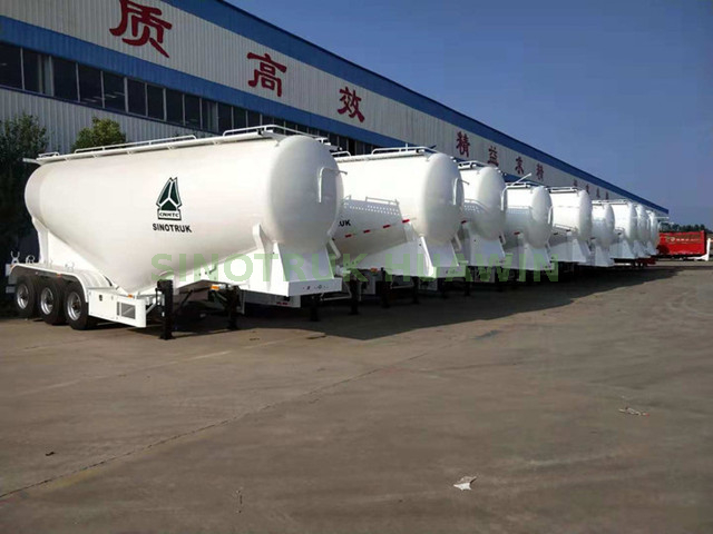 3-axle Cement Tanker Semi Trailer-35CBM