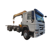 HOWO 6×4 crane truck with 10 ton telescopic crane