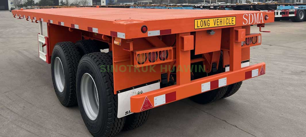 SINOTRUK 20FT 2-axle Flatbed Semi-trailer 