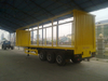 SINOTRUK 40FT 3 Axles Curtain Side Semi Trailer 