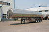 SINOTRUK 3 Axles Aluminum Alloy Fuel Tanker Semi Trailer